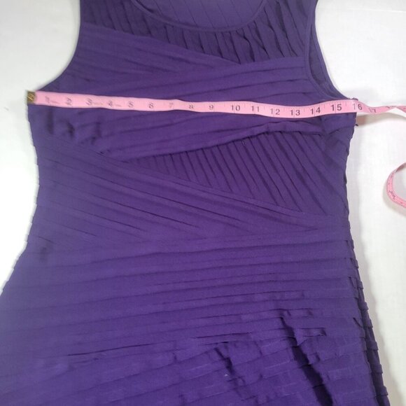 Calvin Klein Purple Textured Professional Formal Sleeveless Bodycon Dress Sz 6 - Picture 5 of 5